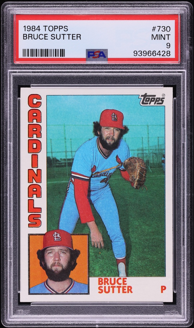 1984 Topps Bruce Sutter #730 PSA 9 MINT