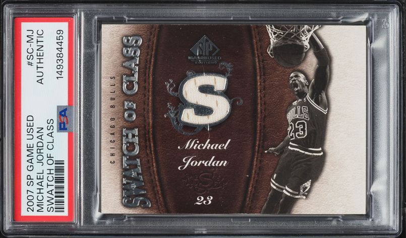2005 SP Game Used Significant Numbers Michael Jordan PATCH AUTO 