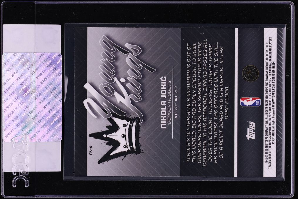 2025 Bowman Chrome Young Kings Nikola Jokic #YK-6 CGC AUTH