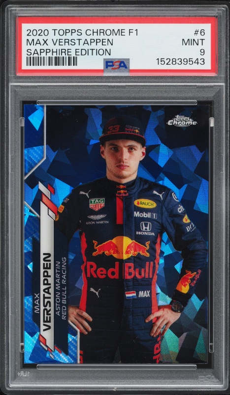 2020 Topps Chrome Formula 1 Sapphire Padparadscha Max Verstappen 1