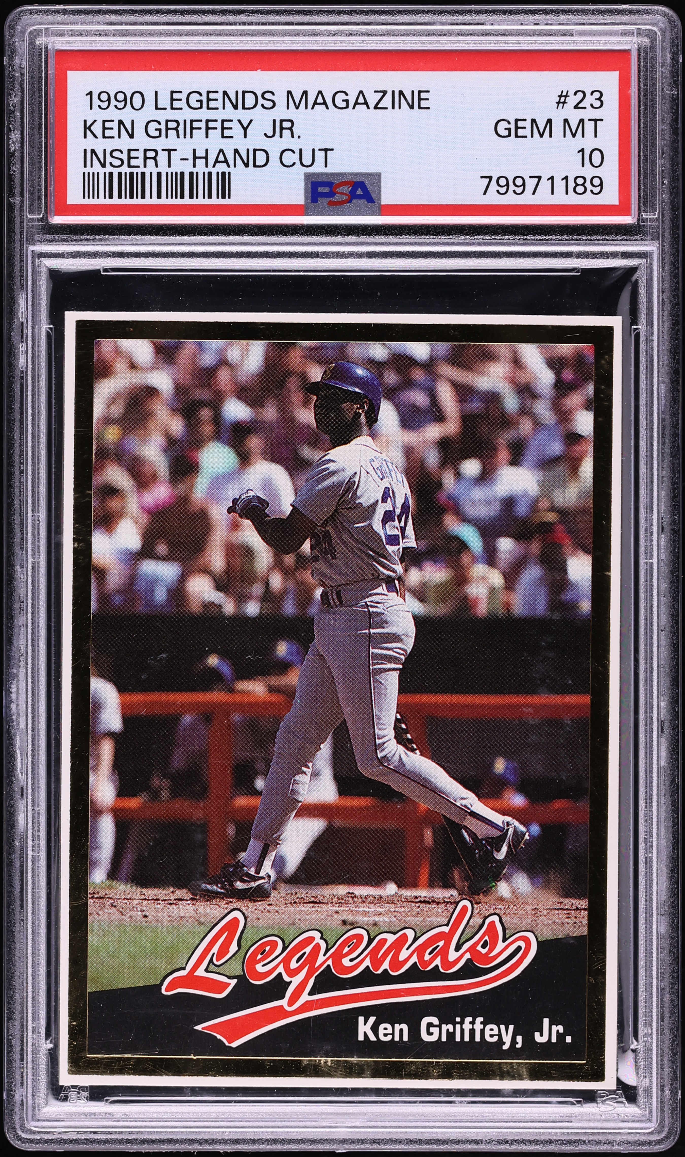 1990 Legends Magazine Insert Ken Griffey Jr. #23 PSA 10 GEM MINT