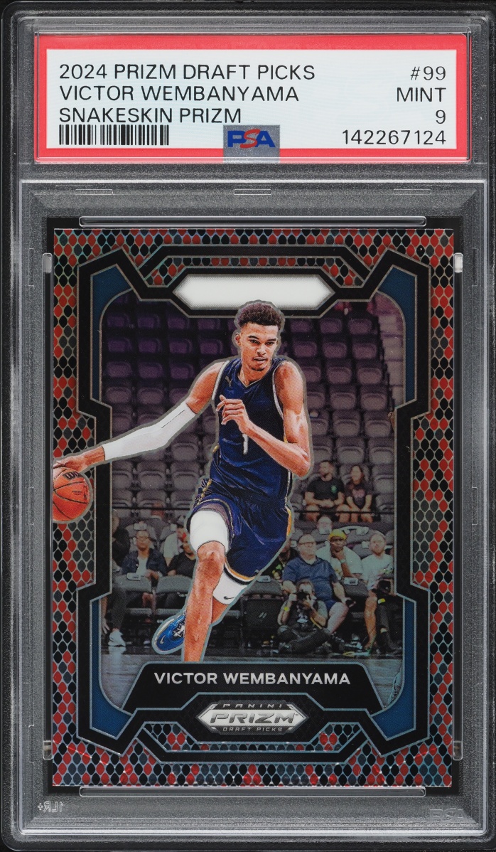 2024 Panini Prizm Draft Picks Snake Skin Victor Wembanyama #99 PSA 9 MINT