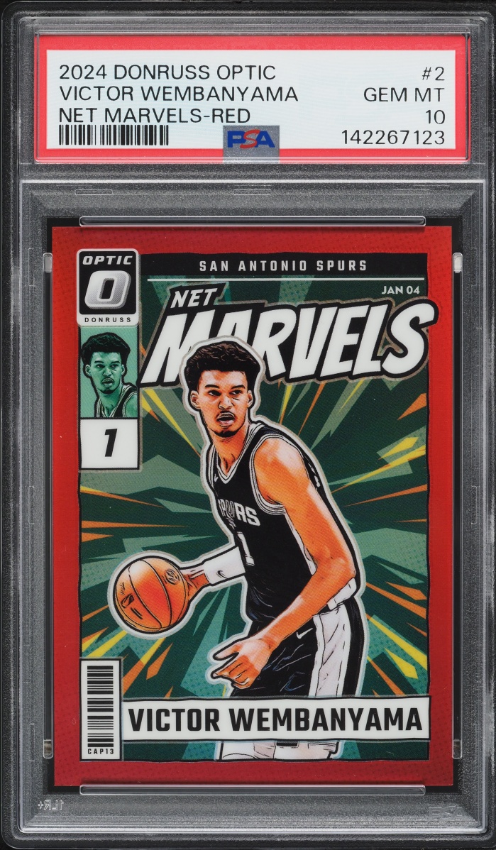2024 Donruss Optic Net Marvels Red Victor Wembanyama #2 PSA 10 GEM MINT
