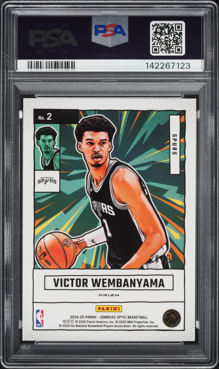 2024 Donruss Optic Net Marvels Red Victor Wembanyama #2 PSA 10 GEM MINT