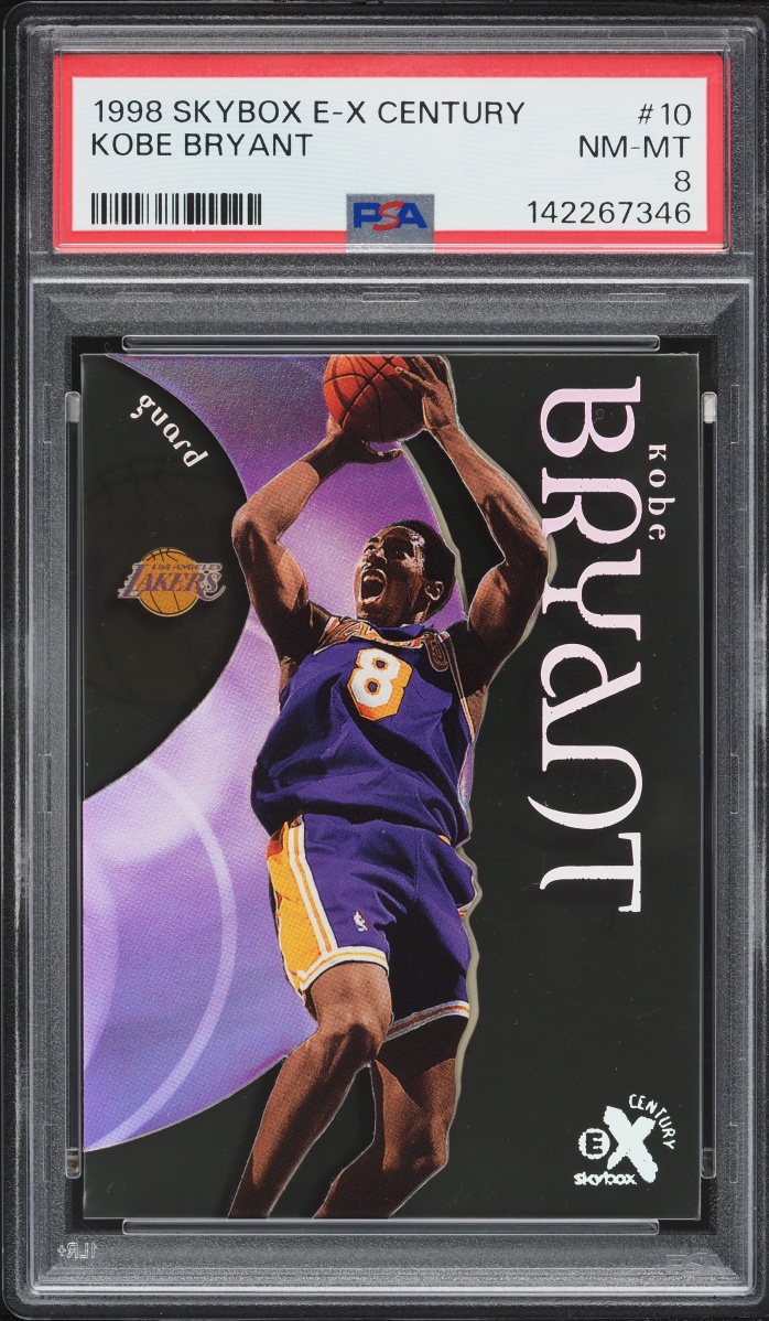 1998 Skybox E-X Century Kobe Bryant #10 PSA 8 NM-MT