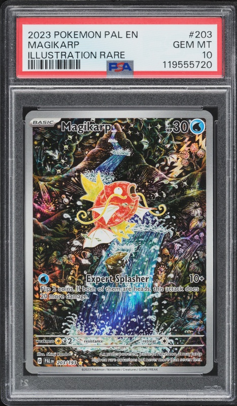 2023 Pokemon Scarlet & Violet Paldea Evolved IR Magikarp #203 PSA 10 GEM MINT