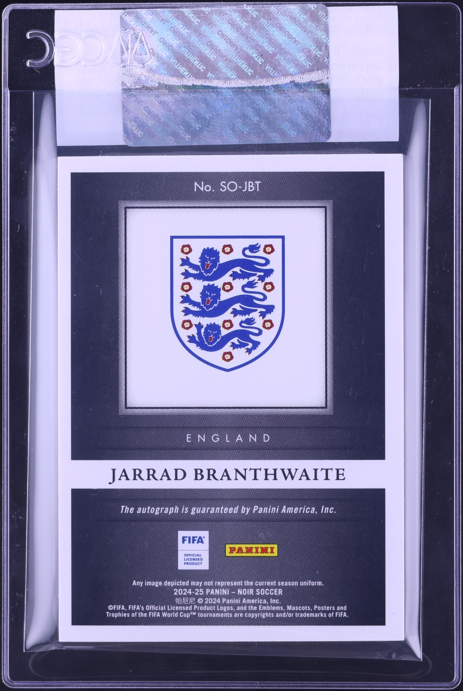 2024 Panini Noir Showtime Signatures Gold Jarrad Branthwaite AUTO /49 #SO-JBT CGC AUTH