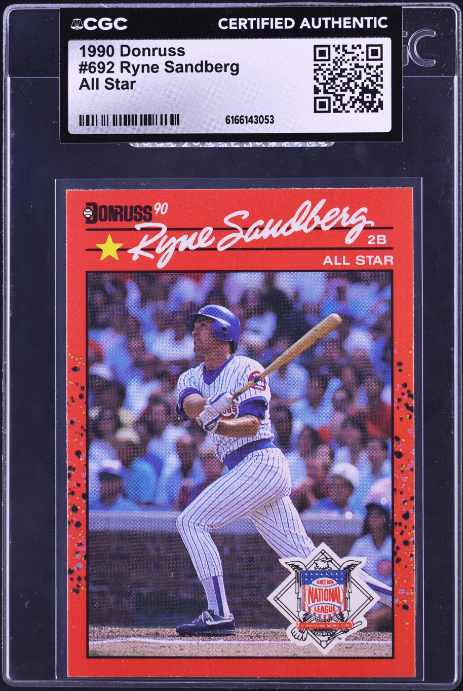 1990 Donruss All Star Ryne Sandberg #692 CGC AUTH
