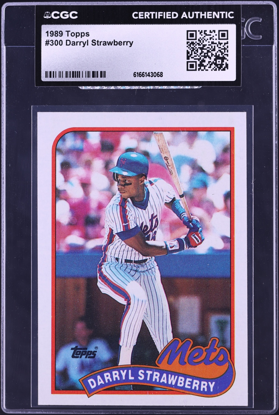 1989 Topps Darryl Strawberry #300 CGC AUTH