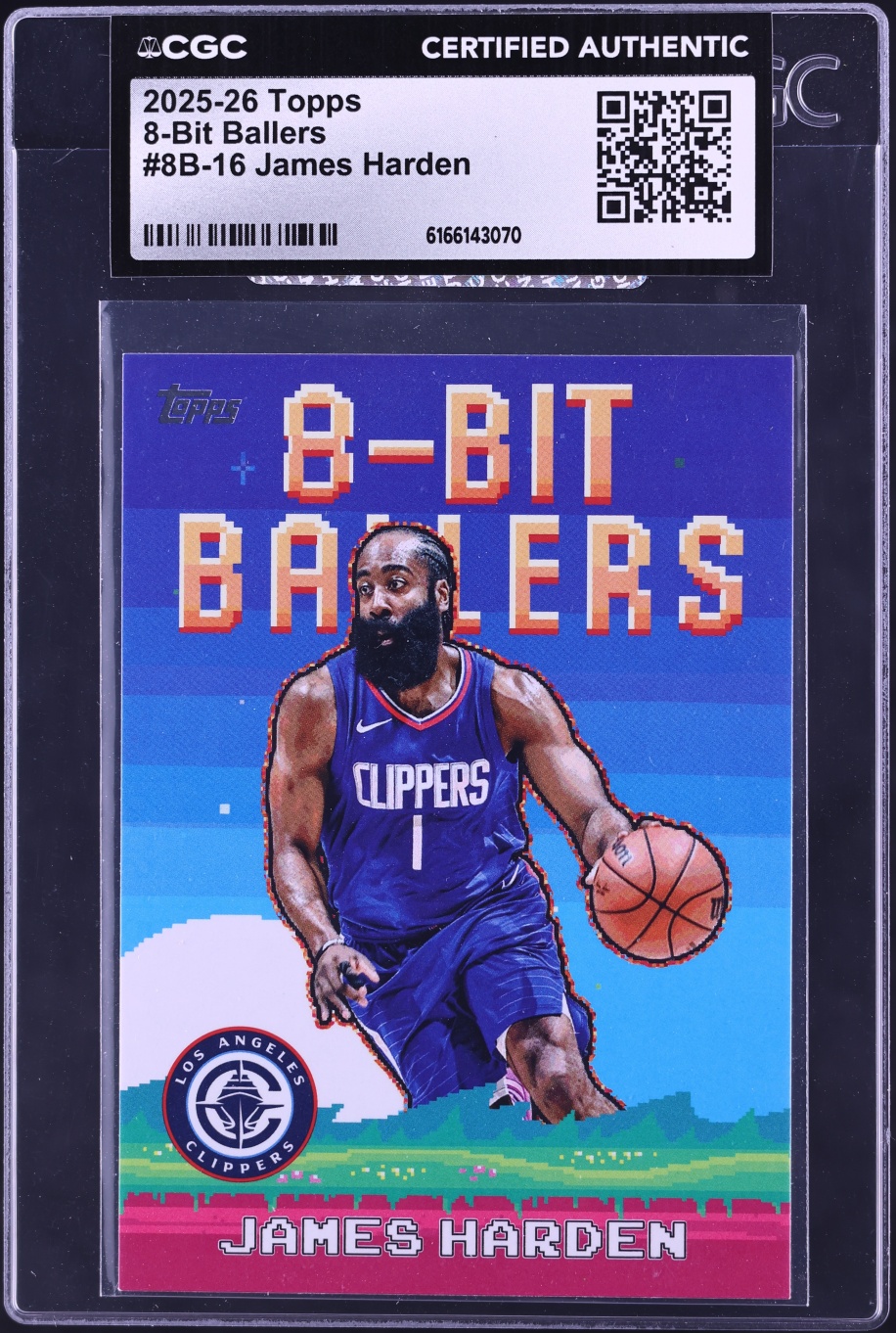 2025 Topps 8-Bit Ballers James Harden #8B-16 CGC AUTH