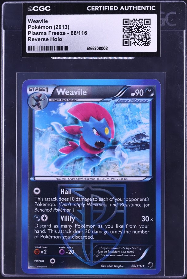 2019 Pokemon Japanese SM Dream League Character Rare Weavile #51 CGC 9 MINT  on Fanatics Collect