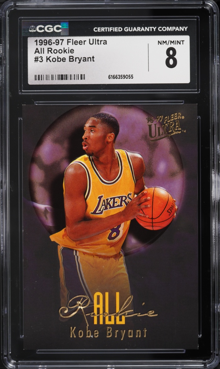 1996 Ultra All Rookie Kobe Bryant ROOKIE #3 CGC 8 NM-MT