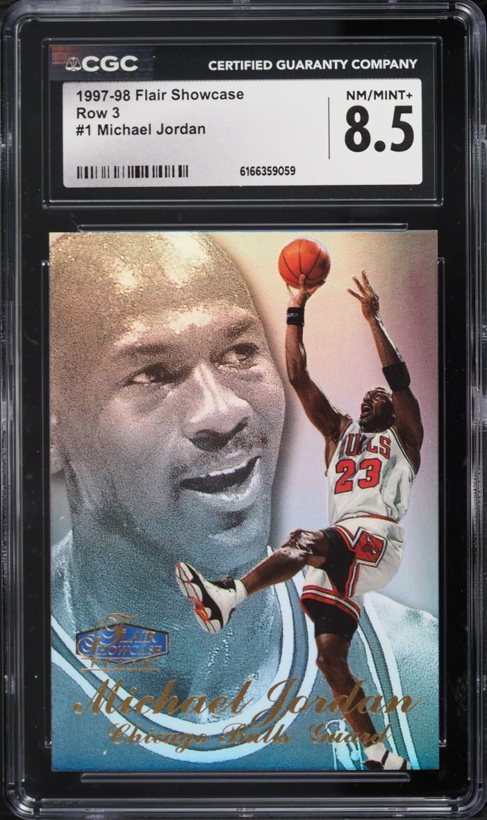 1997 Flair Showcase Row 3 Michael Jordan #1 CGC 8.5 NM-MT+