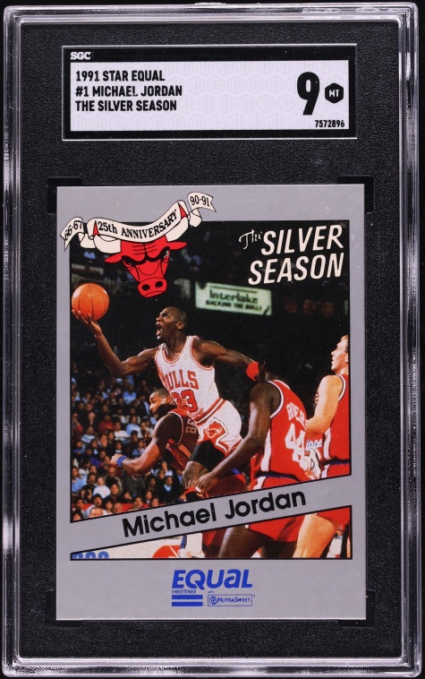 1991 Star Equal The Silver Season Michael Jordan #1 SGC 9 MINT