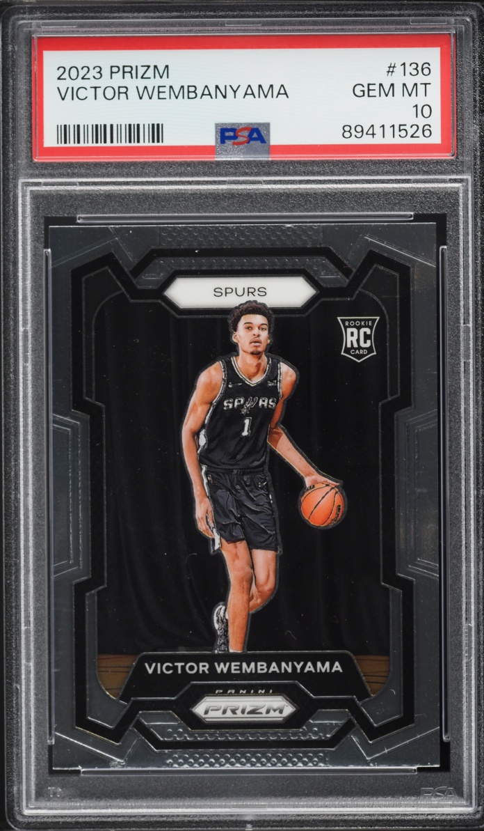 2023 Panini Prizm Victor Wembanyama ROOKIE #136 PSA 10 GEM MINT