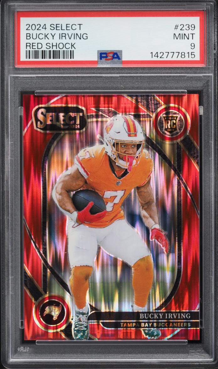 2024 Select Club Level Red Shock Bucky Irving ROOKIE /249 #239 PSA 9 MINT