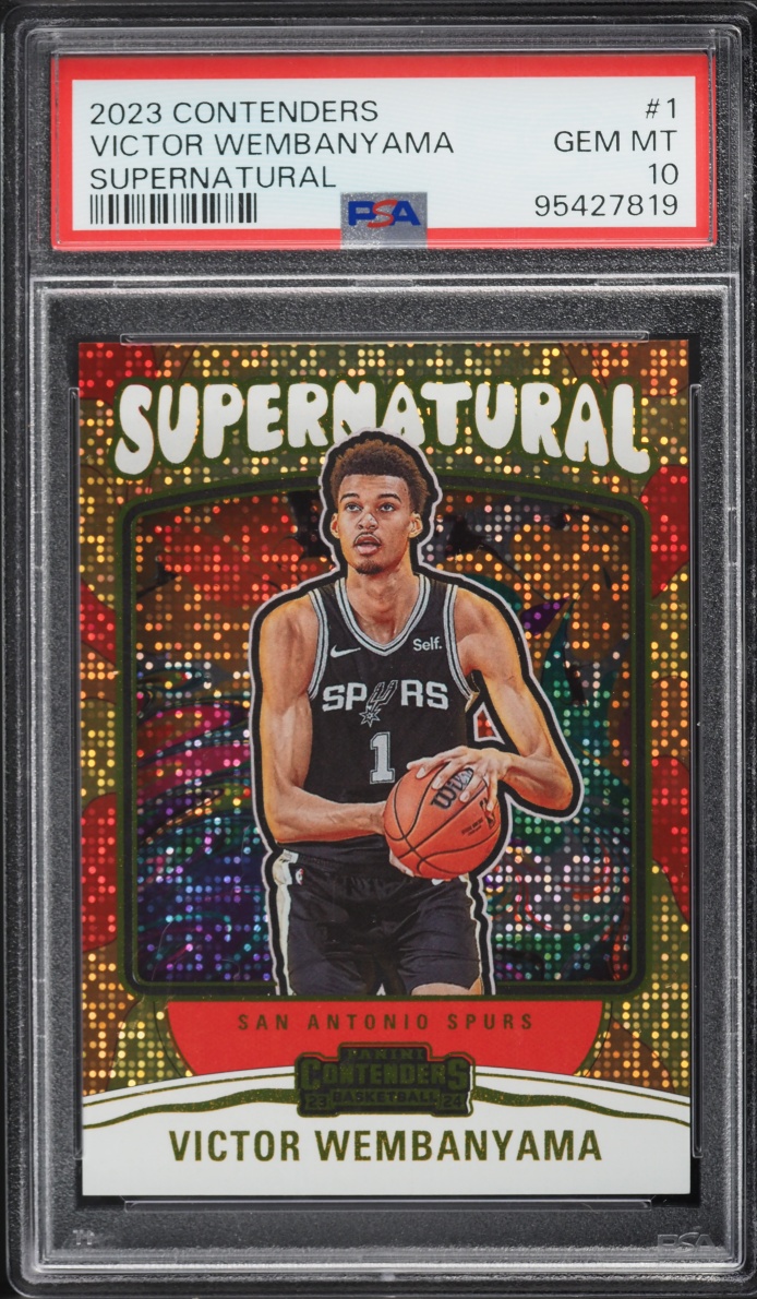 2023 Panini Contenders Supernatural Victor Wembanyama ROOKIE #1 PSA 10 GEM MINT