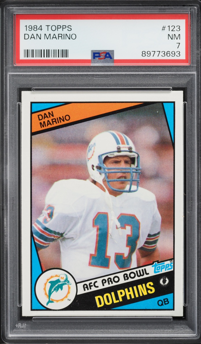 1984 Topps Football Dan Marino ROOKIE #123 PSA 7 NRMT