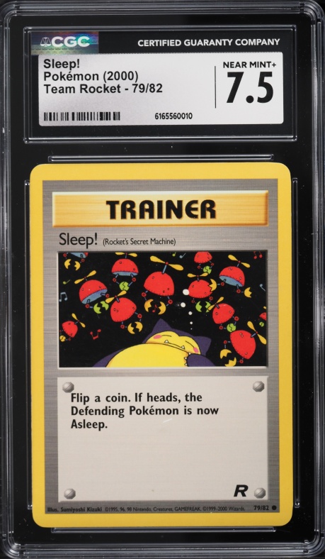 2000 Pokemon Team Rocket Sleep! #79 CGC 7.5 NRMT+