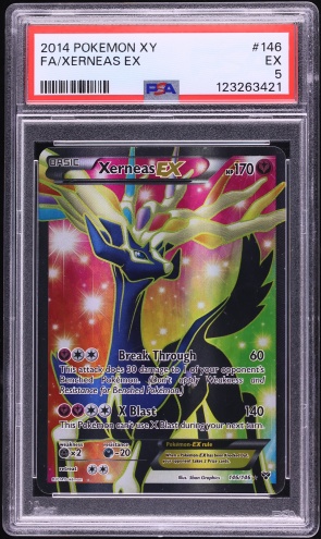2014 Pokemon XY Full Art Xerneas EX #146 PSA 5 EX