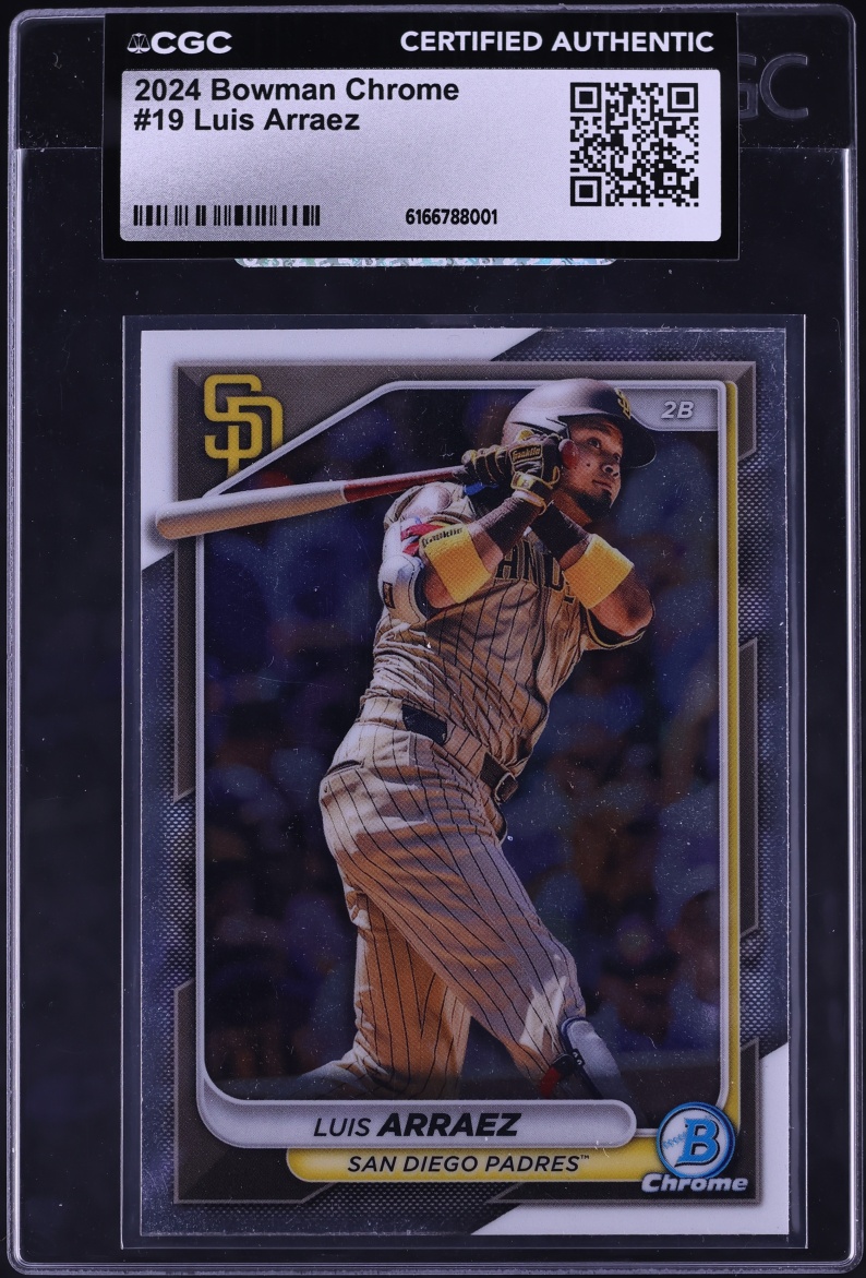 2024 Bowman Chrome Luis Arraez #19 CGC AUTH
