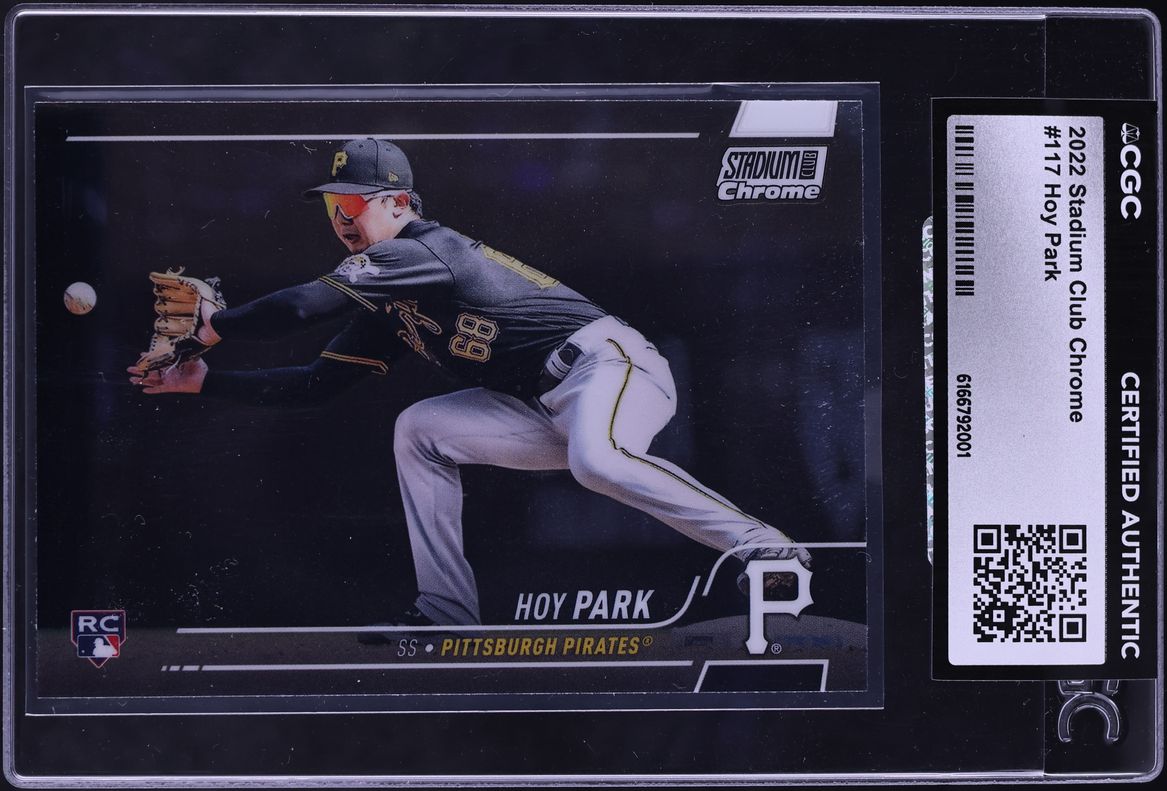 2022 Stadium Club Chrome Hoy Park ROOKIE #117 CGC AUTH