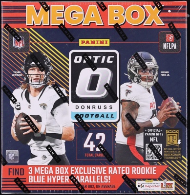 2024 Panini Donruss Optic Football Sealed Mega Box, 6ct Packs