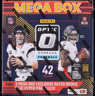 2024 Panini Donruss Optic Football Sealed Mega Box, 6ct Packs