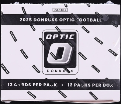 2025 Panini Donruss Optic Football Sealed Jumbo Box, 12ct Packs
