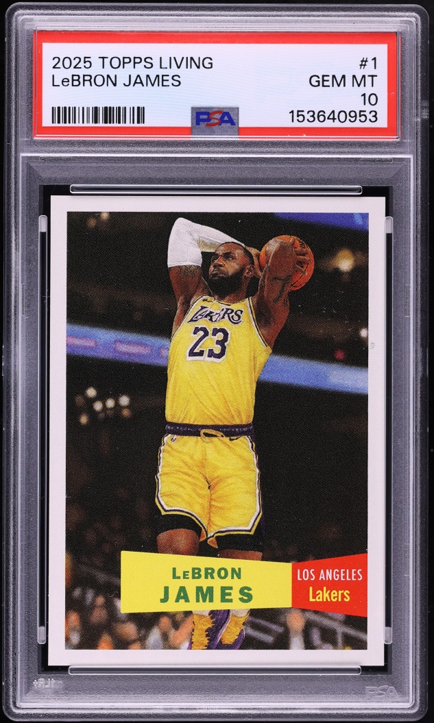 2025 Topps Living LeBron James #1 PSA 10 GEM MINT