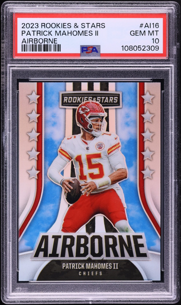 2023 Panini Rookies & Stars Airborne Patrick Mahomes II #AI-16 PSA 10 GEM MINT