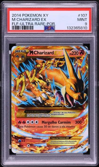2014 Pokemon XY Flashfire Ultra Rare Holo M Charizard EX #108 PSA
