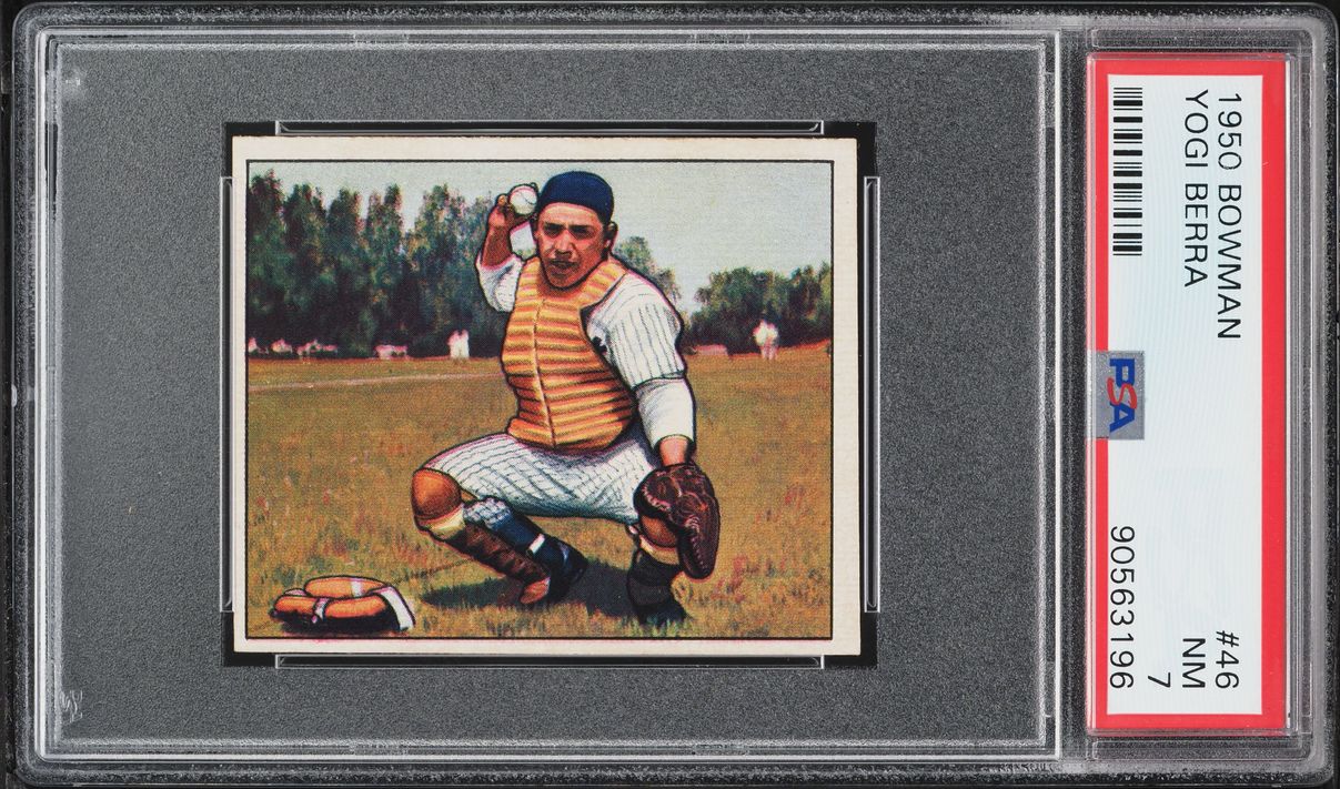 1950 Bowman Yogi Berra #46 PSA 7 NRMT