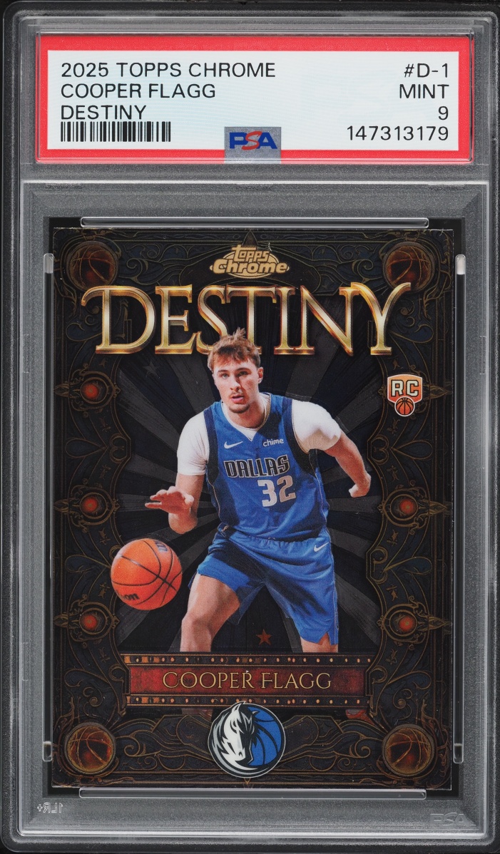 2025 Topps Chrome Destiny Cooper Flagg ROOKIE #D-1 PSA 9 MINT