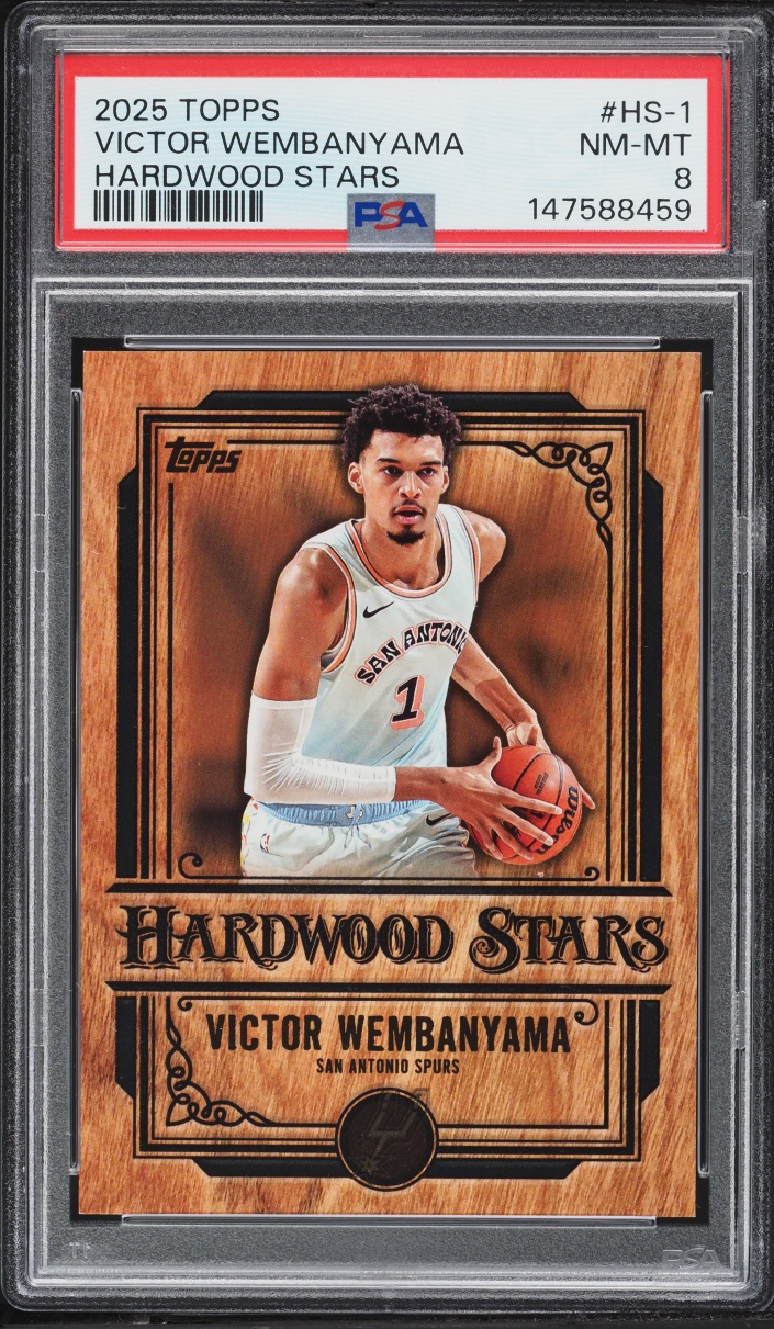 2025 Topps Hardwood Stars Victor Wembanyama #HS-1 PSA 8 NM-MT