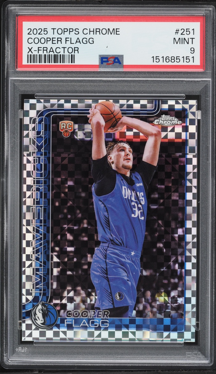 2025 Topps Chrome Xfractor Cooper Flagg ROOKIE #251 PSA 9 MINT