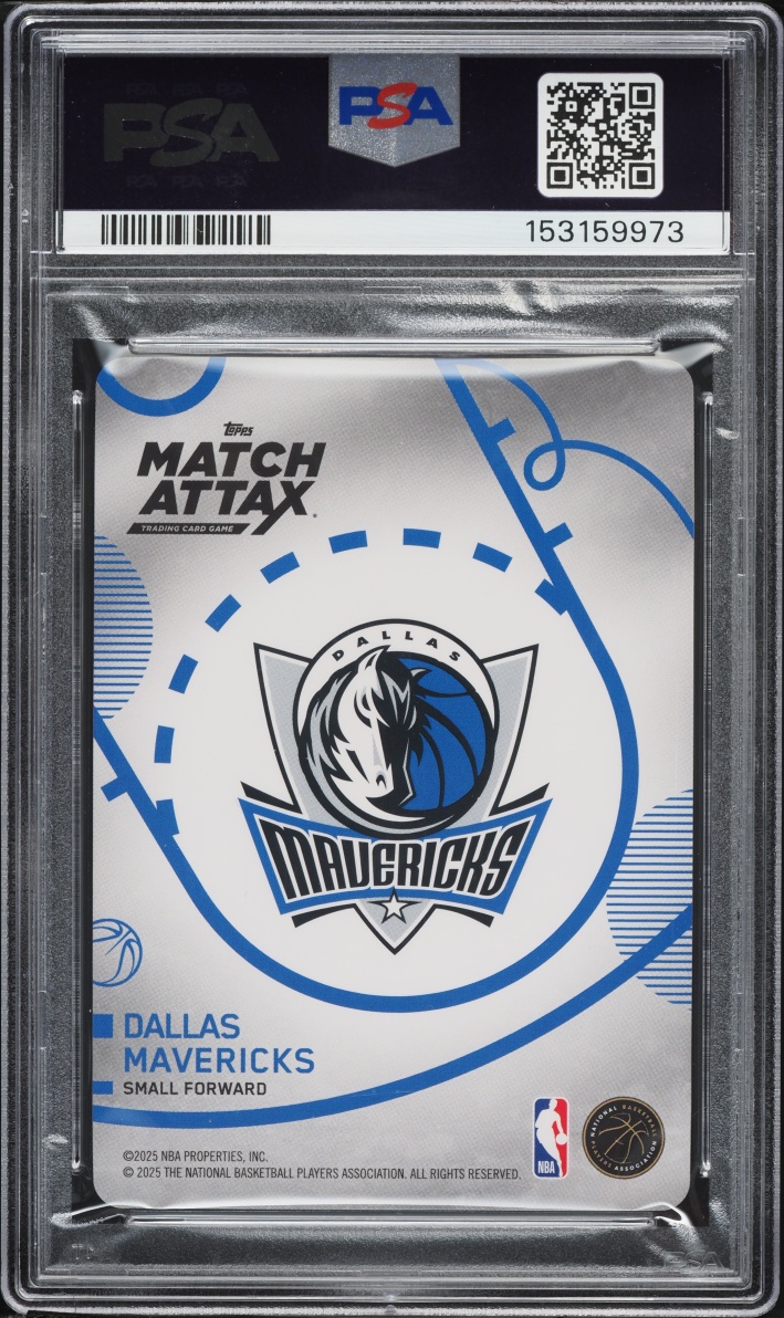 2025 Topps Match Attax Breakthrough Baller Cooper Flagg ROOKIE #BB-CF PSA 10 GEM MINT