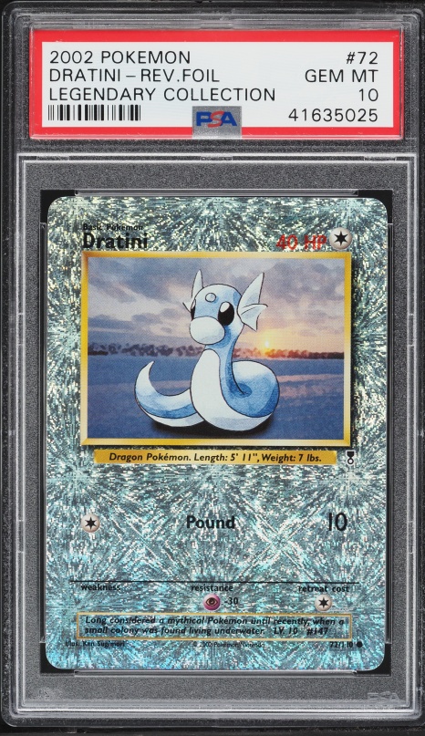 rare dratini card Pokemon EX Dragon Dratini #26