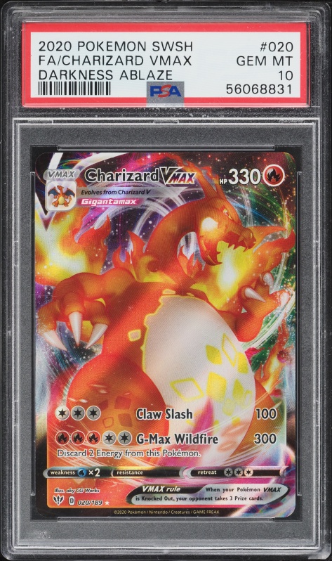 Pokemon Darkness Ablaze Charizard VMAX #20 (cgc - Mint 9 (3927676118))