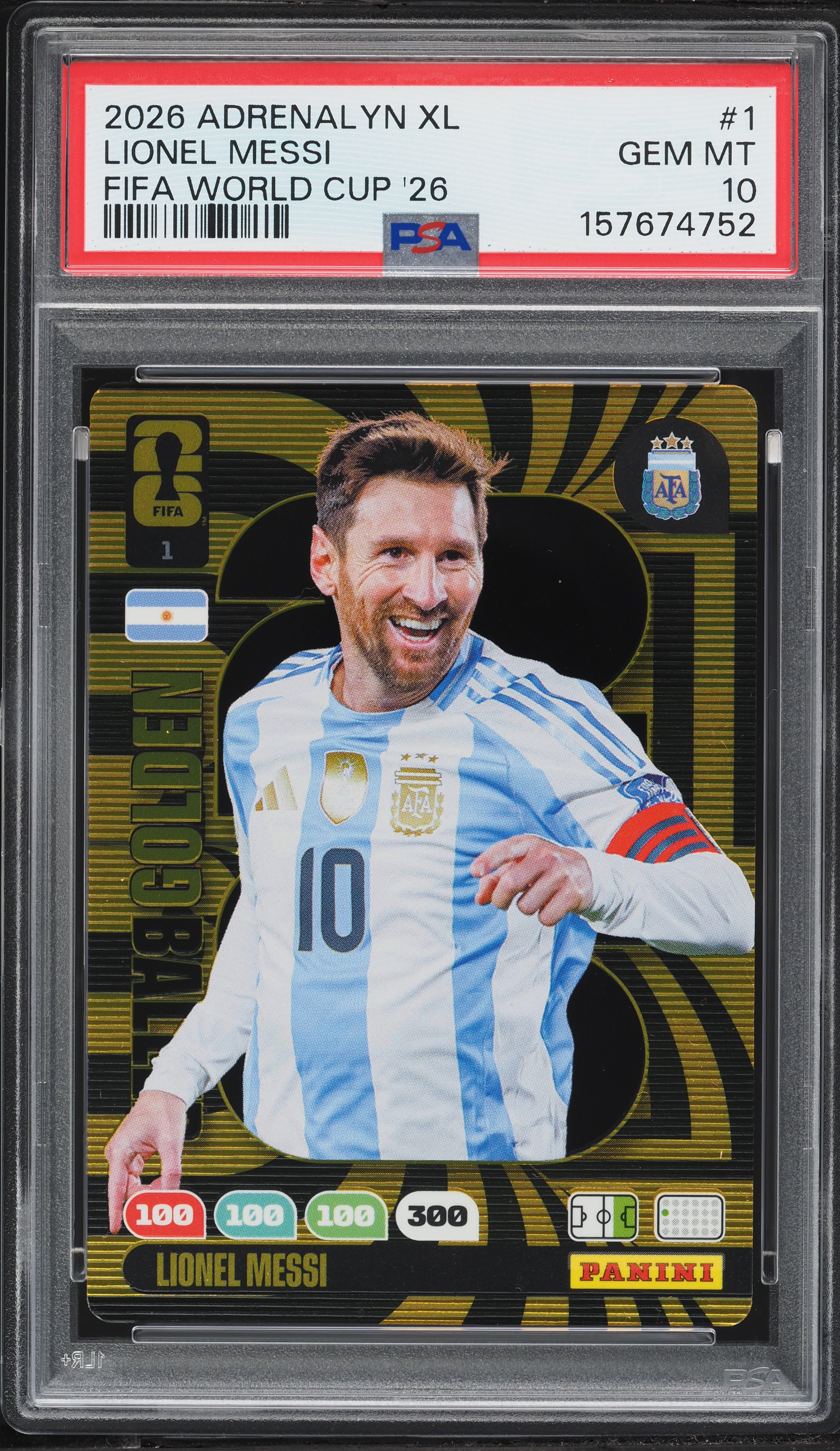 2026 Panini Adrenalyn XL FIFA World Cup '26 Golden Baller Lionel