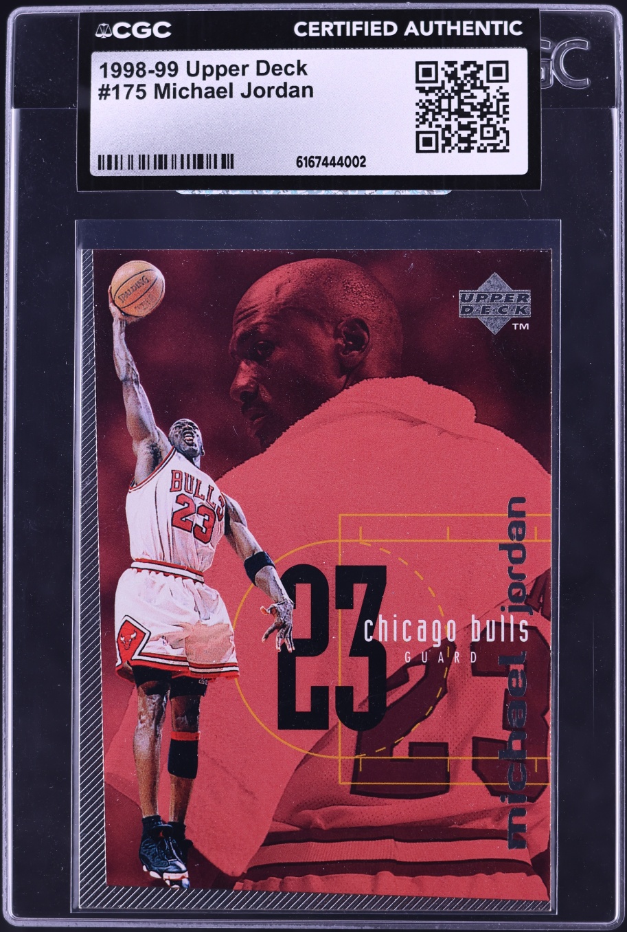 1998 Upper Deck Basketball Michael Jordan #175 CGC AUTH