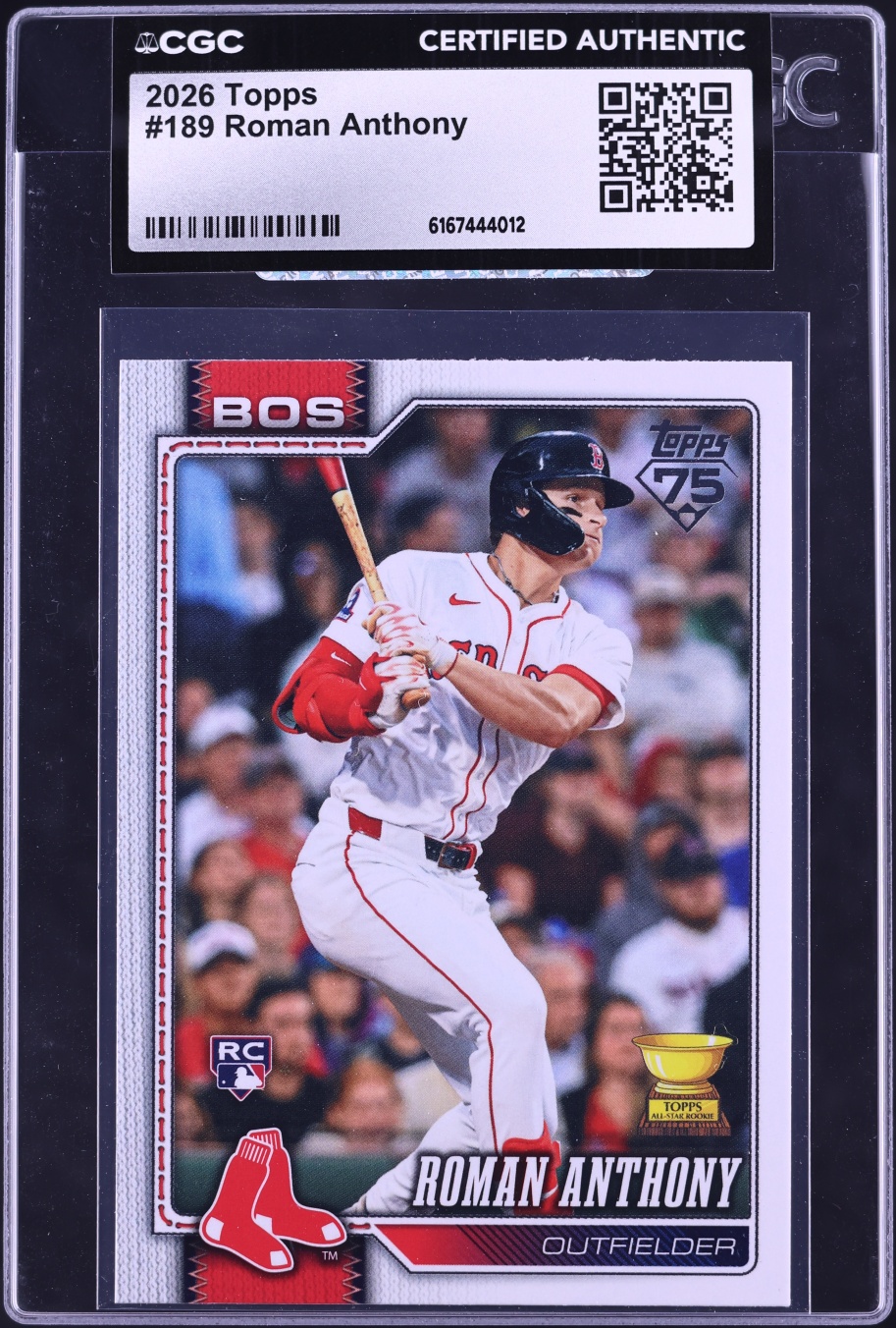 2026 Topps Roman Anthony ROOKIE #189 CGC AUTH
