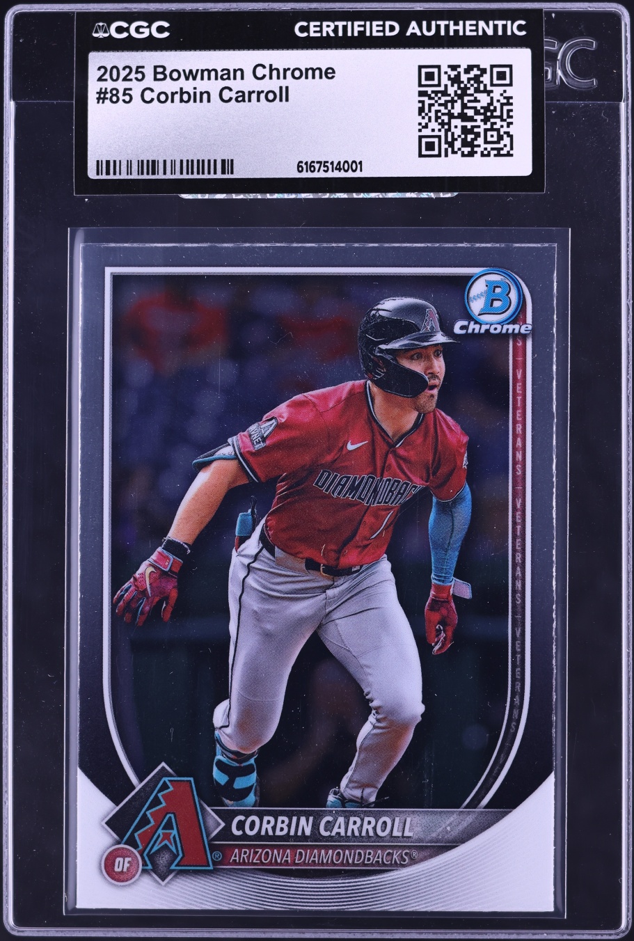 2025 Bowman Chrome Corbin Carroll #85 CGC AUTH