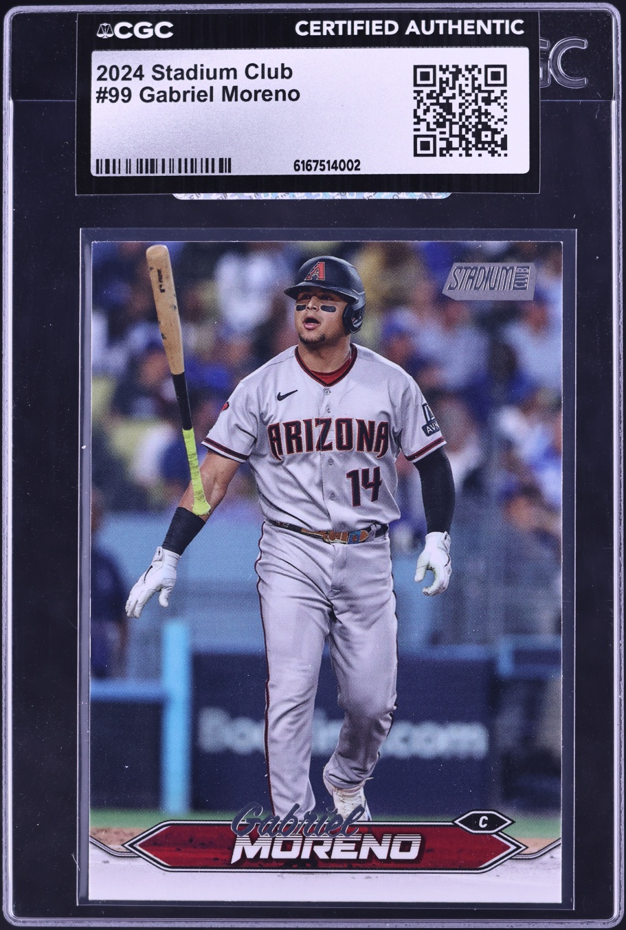 2024 Stadium Club Gabriel Moreno #99 CGC AUTH