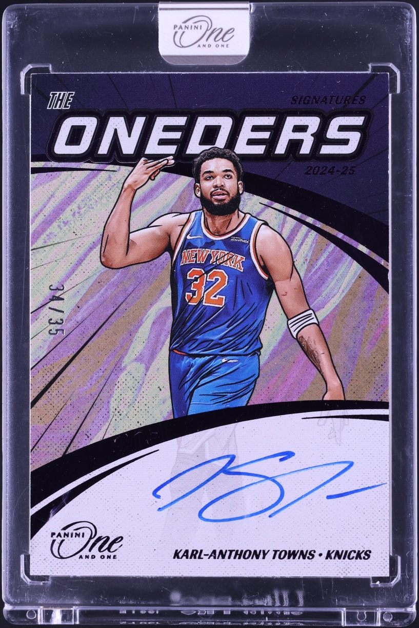 2024 Panini One And One The Oneders Purple Karl-Anthony Towns AUTO /35 #TOS-KAT