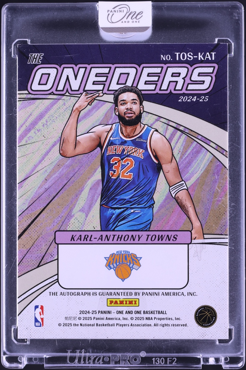 2024 Panini One And One The Oneders Purple Karl-Anthony Towns AUTO /35 #TOS-KAT