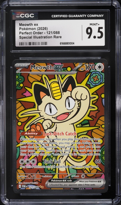 2026 Pokemon Perfect Order Special Illustration Rare Meowth Ex