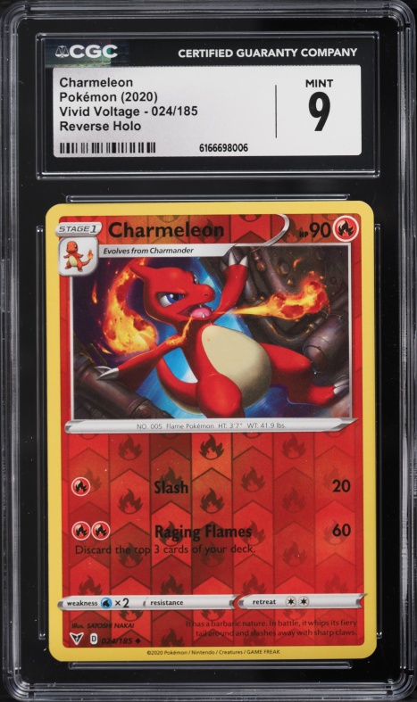 2023 Pokemon TCG Classic Collection Holo Charmeleon #2 CGC 9.5 MINT+ on  Fanatics Collect