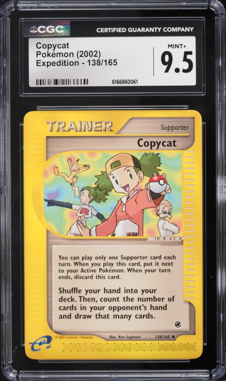 2002 Pokemon Expedition Base Set Copycat #138 CGC 9.5 MINT+