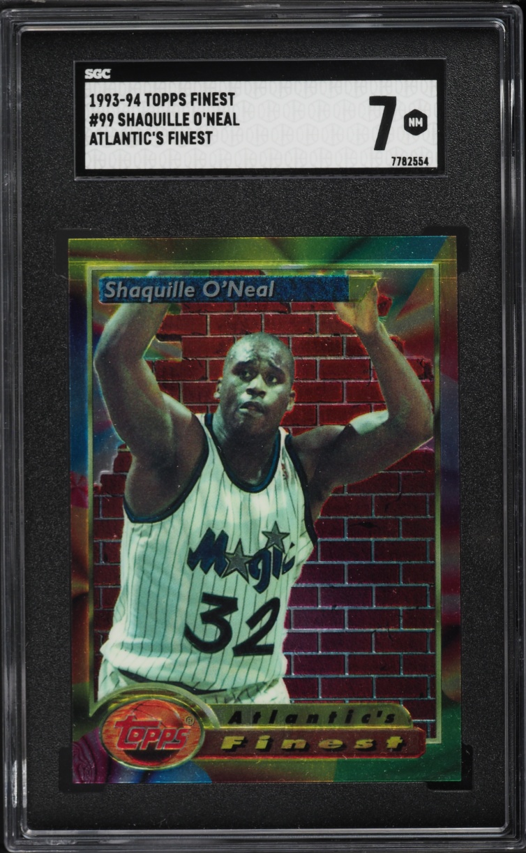 1993 Finest Atlantic's Finest Shaquille O'Neal #99 SGC 7 NRMT